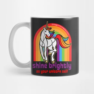 Shine Brightly as Your Unicorn Self — Dancing Uniquorn Illustration series Mug